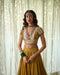 Avni basant yellow, grey and beige blouse