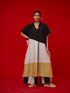 Awaken black, ivory and yellow tunic