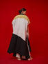 Awaken black, ivory and yellow tunic