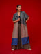 Awaken teal, grey and water blue tunic