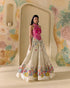 Azulea ivory fleur lehenga