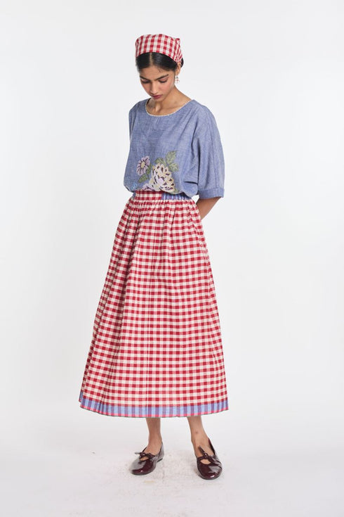 Azurea elasticated skirt