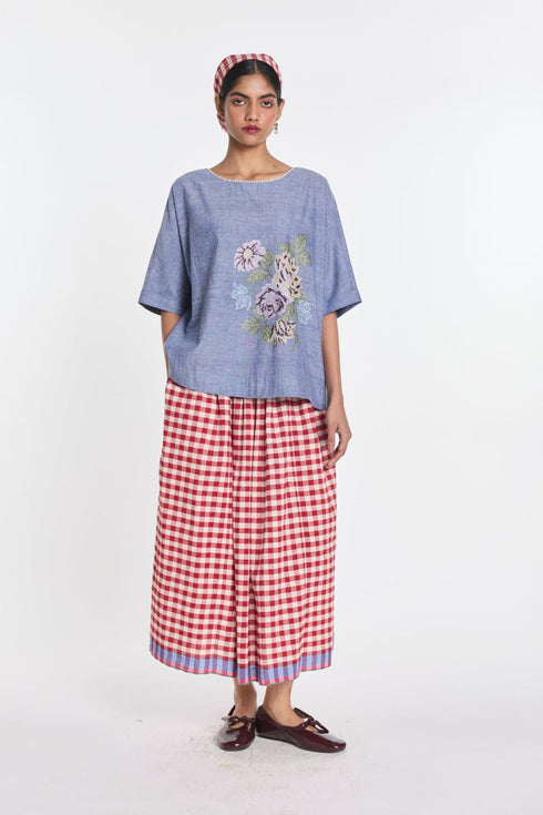Azurea elasticated skirt