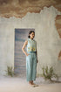 Azure beaded waistcoat