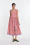 Azure embroidered dress