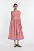 Azure embroidered dress