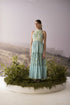 Azure halter neck dress