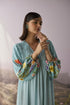 Azure printed dress