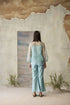 Azure sheer top