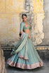 Badal mahal green lehenga set