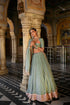 Badal mahal green lehenga set
