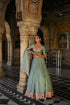Badal mahal green lehenga set