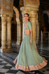 Badal mahal green lehenga set