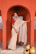 Bagh boota beige and red sari set