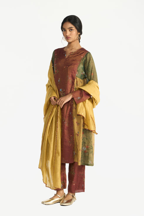 Bakula multicolor kurta set