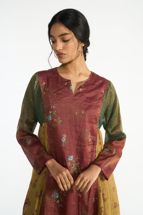 Bakula multicolor kurta set