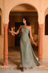 Bandhani green dress