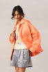 Banksiae peach oversize jacket