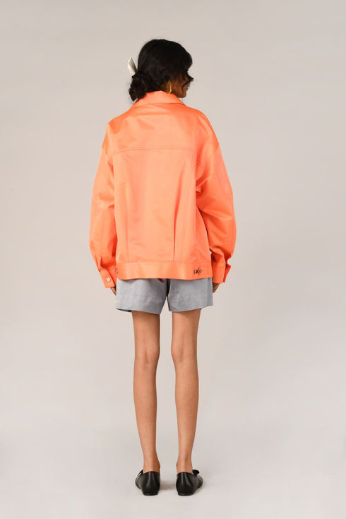 Banksiae peach oversize jacket