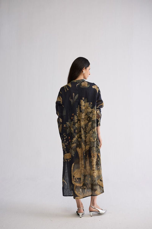 Banyan linen shirt dress