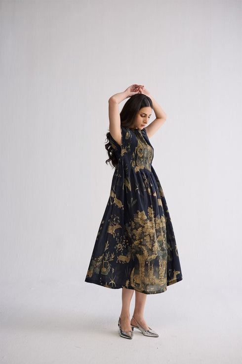 Banyan pintuck dress
