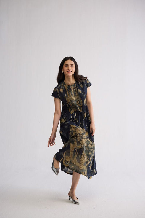 Banyan pintuck dress