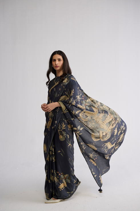 Banyan silk sari