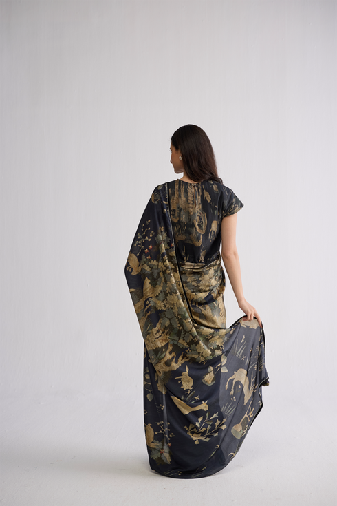 Banyan silk sari