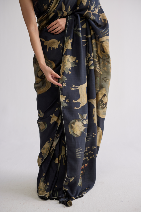 Banyan silk sari