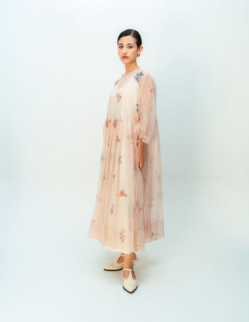 Barely blush dress