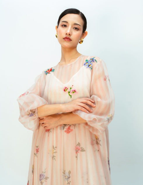 Barely blush dress