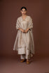 Barsana beige kurta dress set