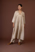 Barsana beige kurta dress set