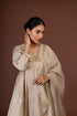 Barsana beige kurta dress set