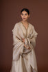 Barsana beige overlay kurta set