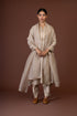 Barsana beige yoke embroidered kurta set