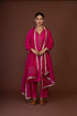 Barsana pink overlay kurta set