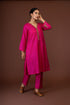 Barsana pink overlay kurta set