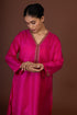 Barsana pink overlay kurta set
