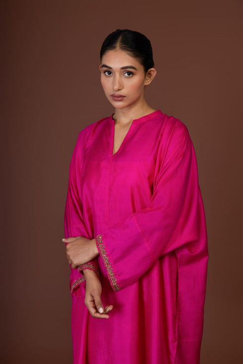 Barsana pink tunic with pants
