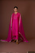 Barsana pink yoke embroidered kurta set