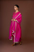 Barsana pink yoke embroidered kurta set