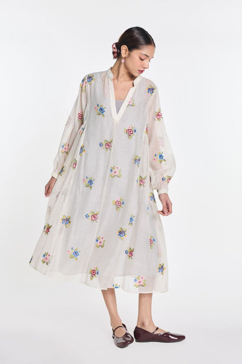 Begonia embroidered tunic