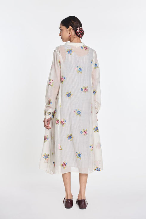 Begonia embroidered tunic
