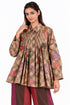 Beige floral printed top