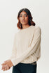 Beige full sleeve t-shirt with side knots