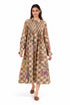 Beige printed dress