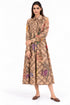 Beige printed dress