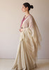 Beige wildflower meadow jamdani sari