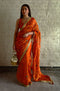Bel orange sari